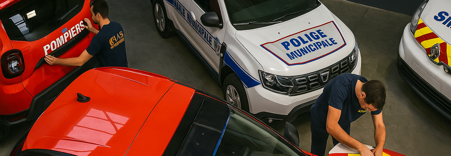 Centre d'installation en signalisation et balisage : de la pose de bandes réfléchissantes à l'équipement lumineux complet, notre atelier transformation vos véhicules de A à Z dans tout le sud de la France.