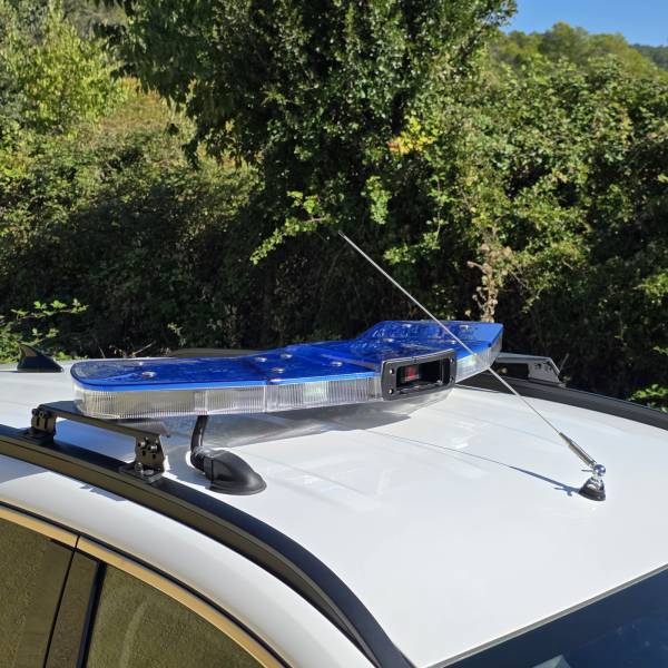 Fourniture et pose de la rampe gyrophare Ultra Victory sur un Hyundai Tucson Hybrid Police Municipale pour la commune de Gignac